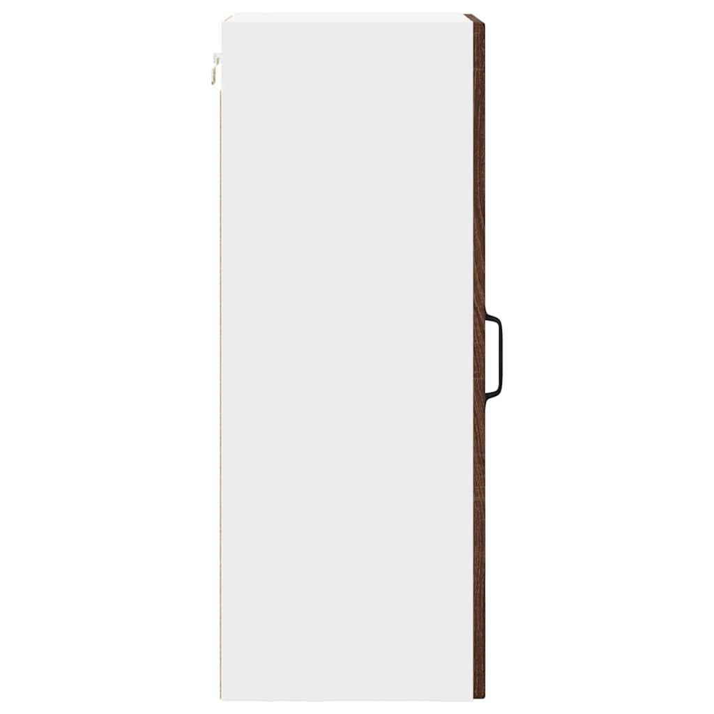 Küchenwandschrank mit Regal Braun Eichen-Optik 30 x 31 x 80 cm