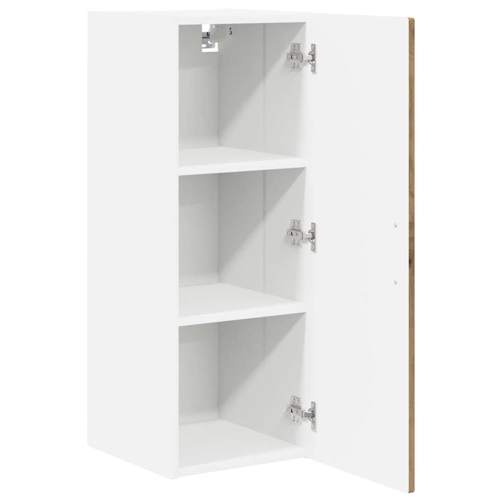 Küchenwandschrank mit Regal 2 pcs Artisan-Eiche 30 x 31 x 80 cm