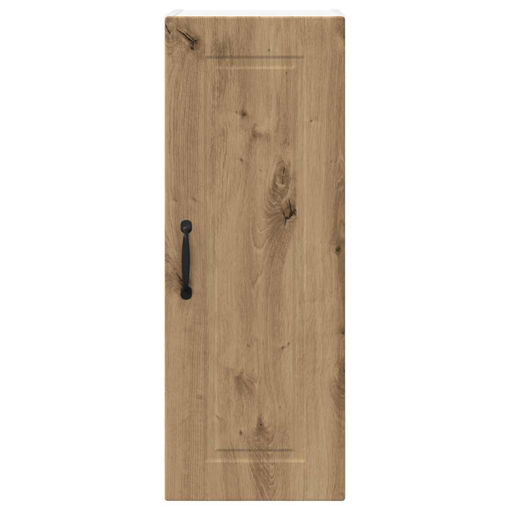 Küchenwandschrank mit Regal 2 pcs Artisan-Eiche 30 x 31 x 80 cm