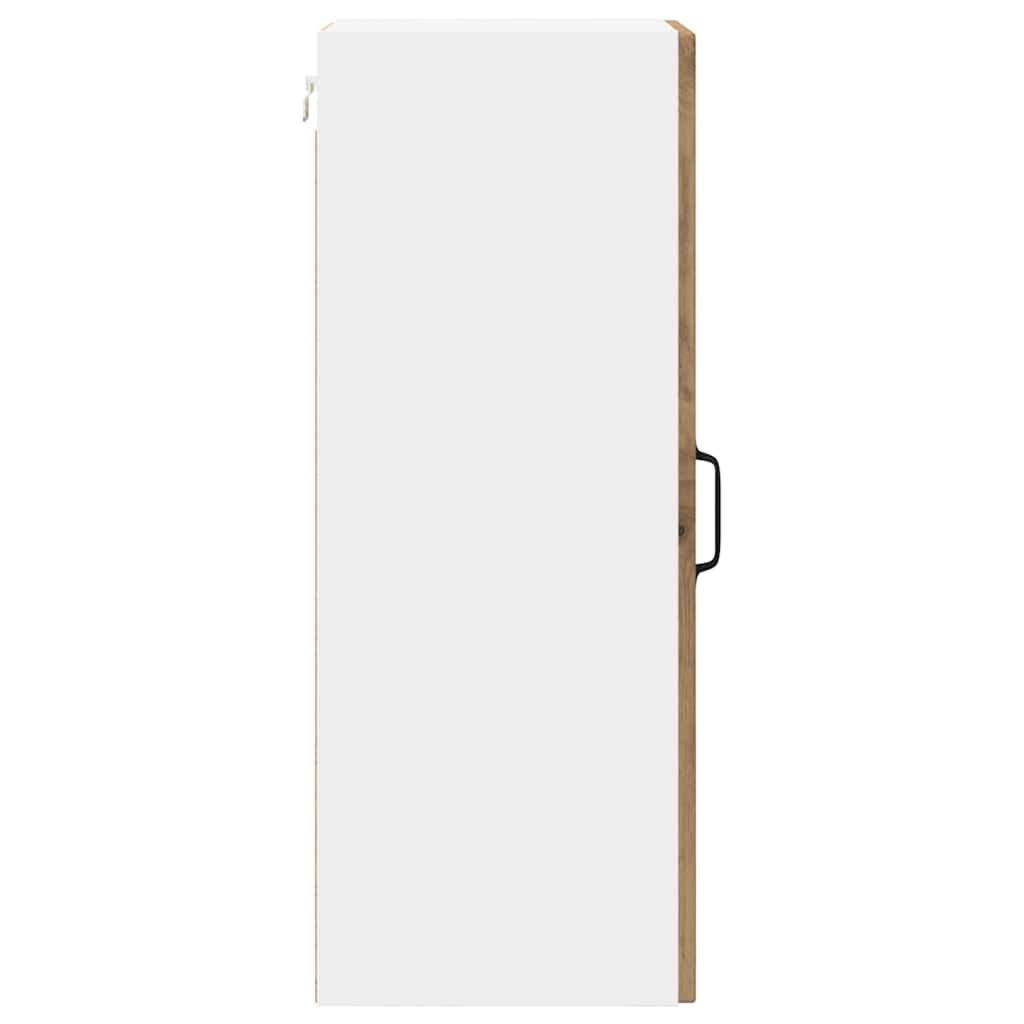 Küchenwandschrank mit Regal 2 pcs Artisan-Eiche 30 x 31 x 80 cm