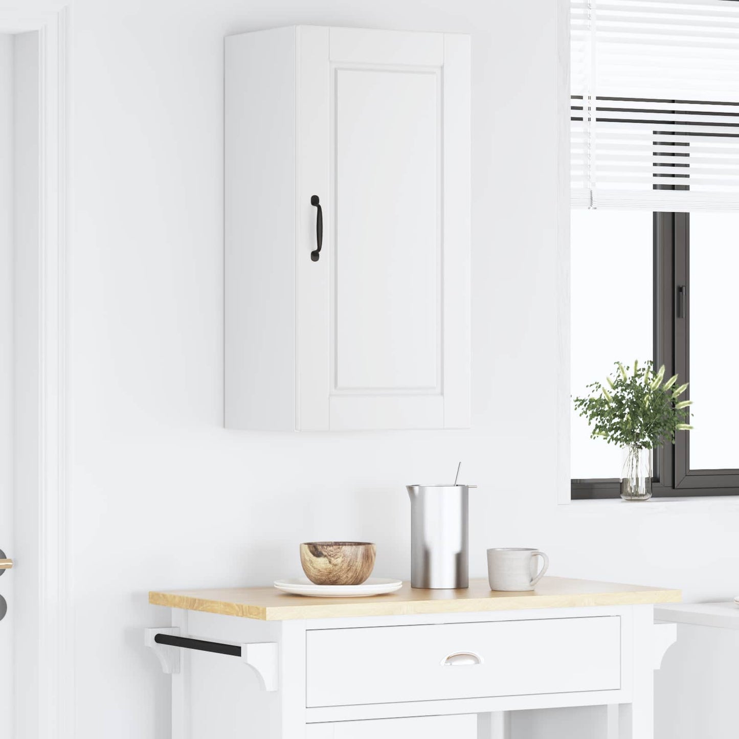 Wandschrank PORTO Weiß 40 x 31 x 80 cm Holzwerkstoff