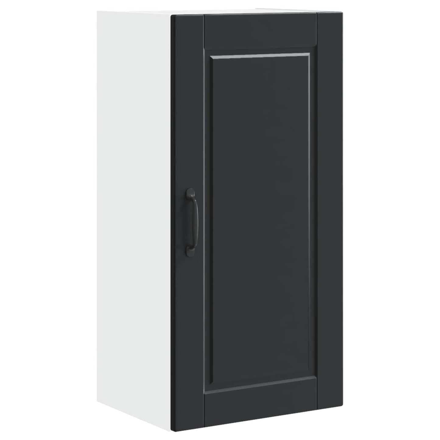 Wandschrank PORTO Schwarz 40 x 31 x 80 cm Holzwerkstoff