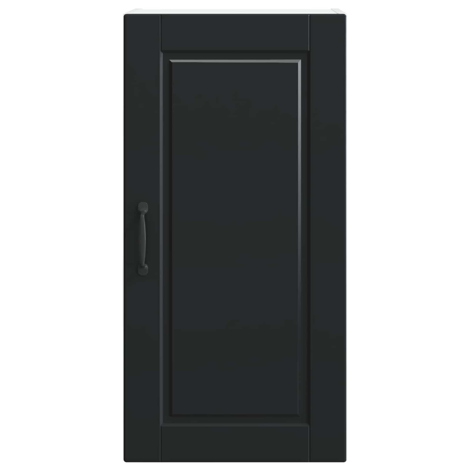 Wandschrank PORTO Schwarz 40 x 31 x 80 cm Holzwerkstoff