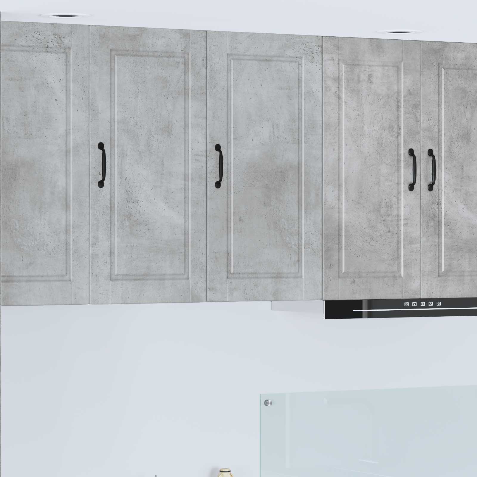Wandschrank PORTO Beton Grau 40 x 31 x 80 cm Holzwerkstoff