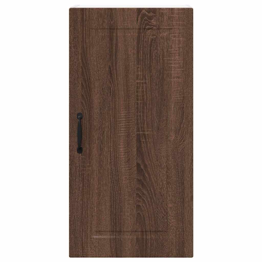 Küchenwandschrank mit Regal Braun Eichen-Optik 40 x 31 x 80 cm