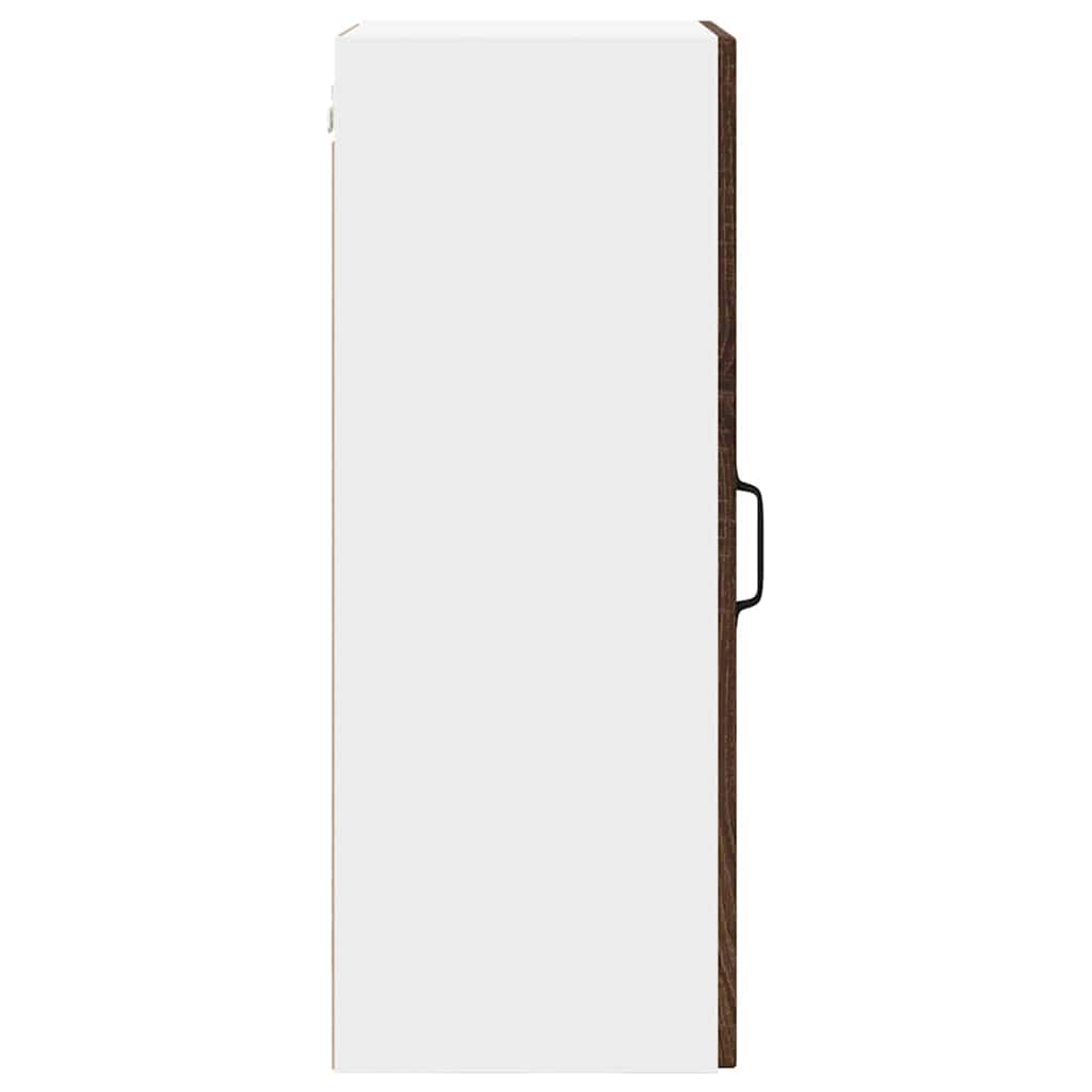 Küchenwandschrank mit Regal Braun Eichen-Optik 40 x 31 x 80 cm