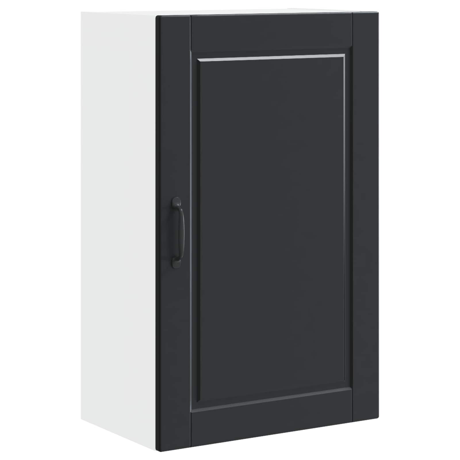 Wandschrank PORTO Schwarz 50 x 31 x 80 cm Holzwerkstoff