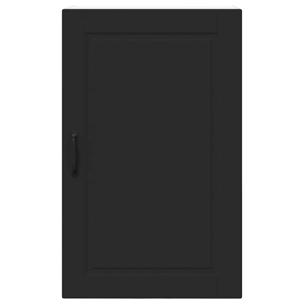 Küchenwandschrank mit Tür Schwarz 50 x 31 x 80 cm Holzwerkstoff