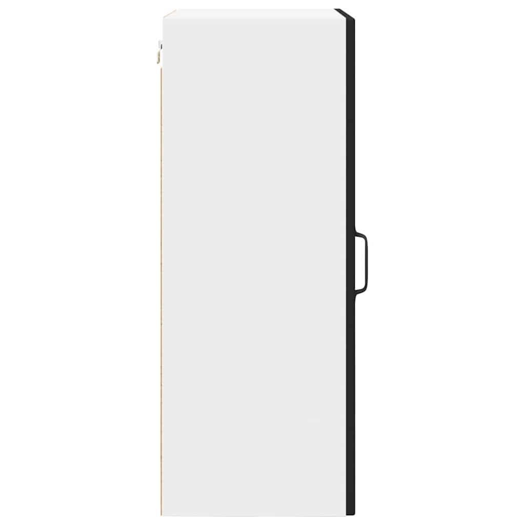 Küchenwandschrank mit Tür Schwarz 50 x 31 x 80 cm Holzwerkstoff