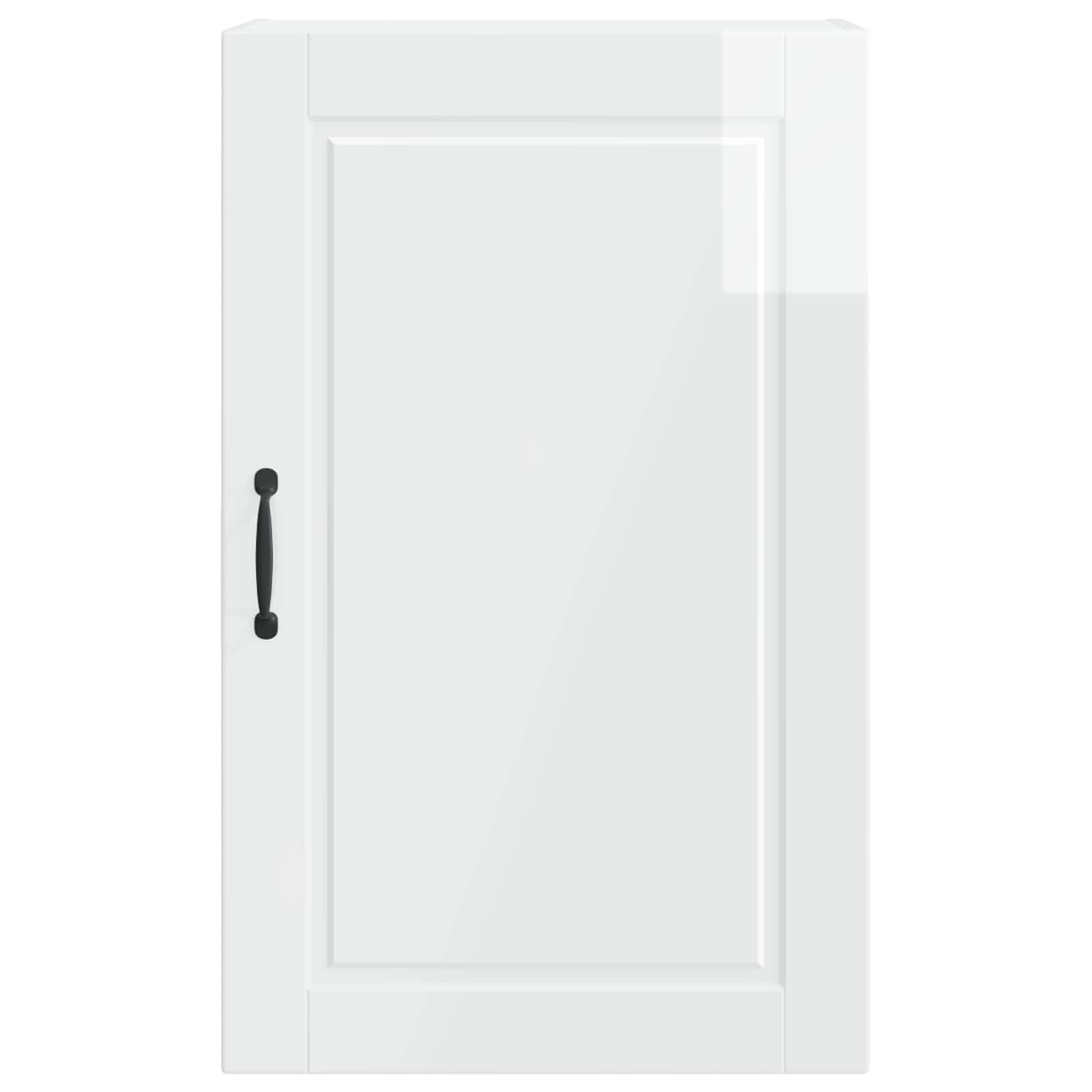 Wandschrank PORTO Hochglanz Weiß 50 x 31 x 80 cm Holzwerkstoff