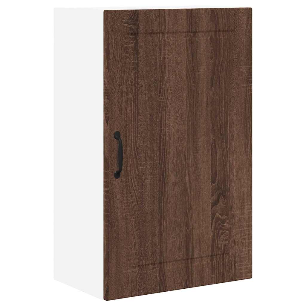 Küchenwandschrank mit Regal Braun Eichen-Optik 50 x 31 x 80 cm