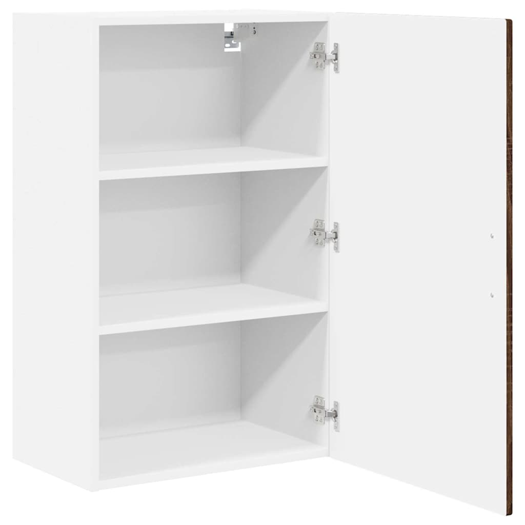 Küchenwandschrank mit Regal Braun Eichen-Optik 50 x 31 x 80 cm