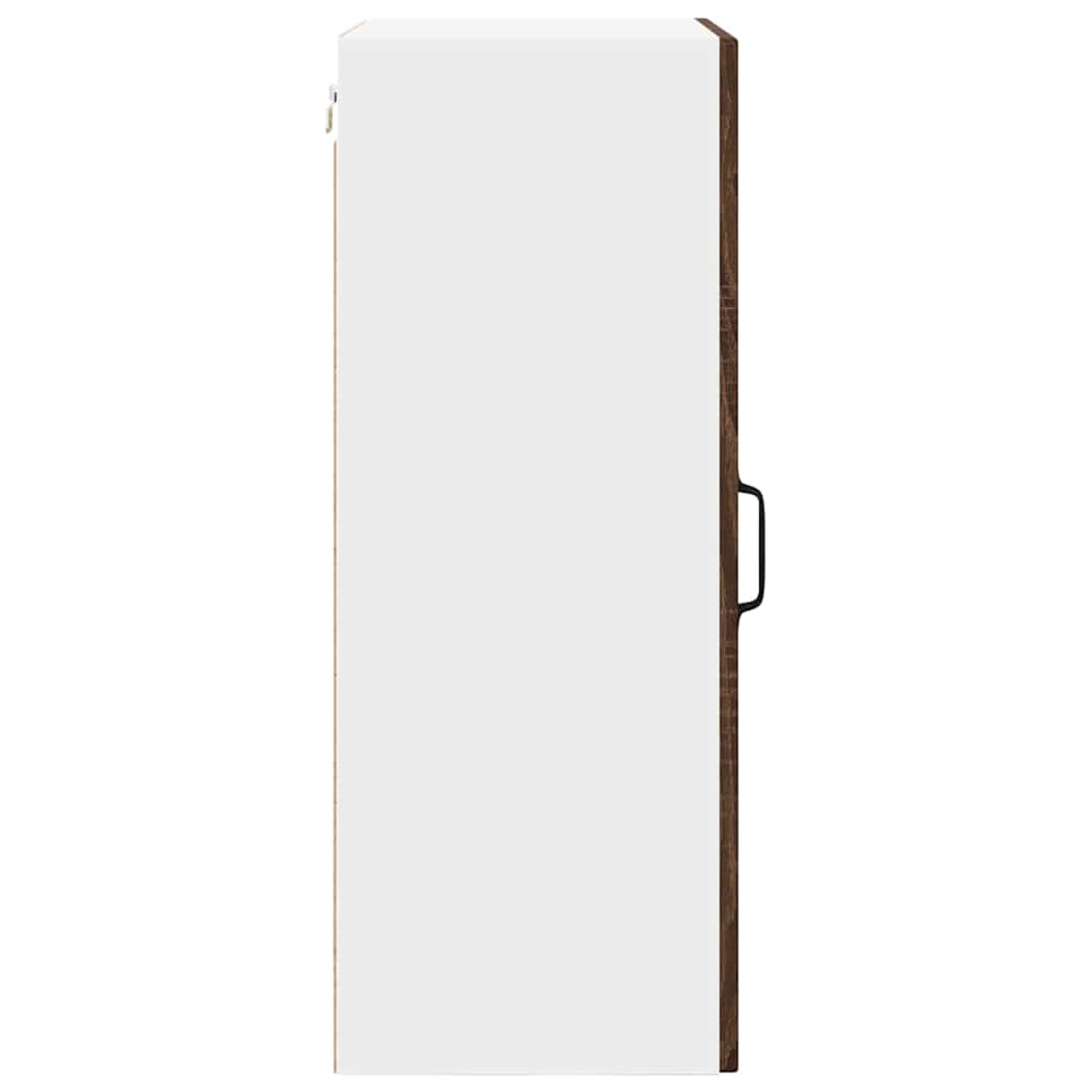 Küchenwandschrank mit Regal Braun Eichen-Optik 50 x 31 x 80 cm