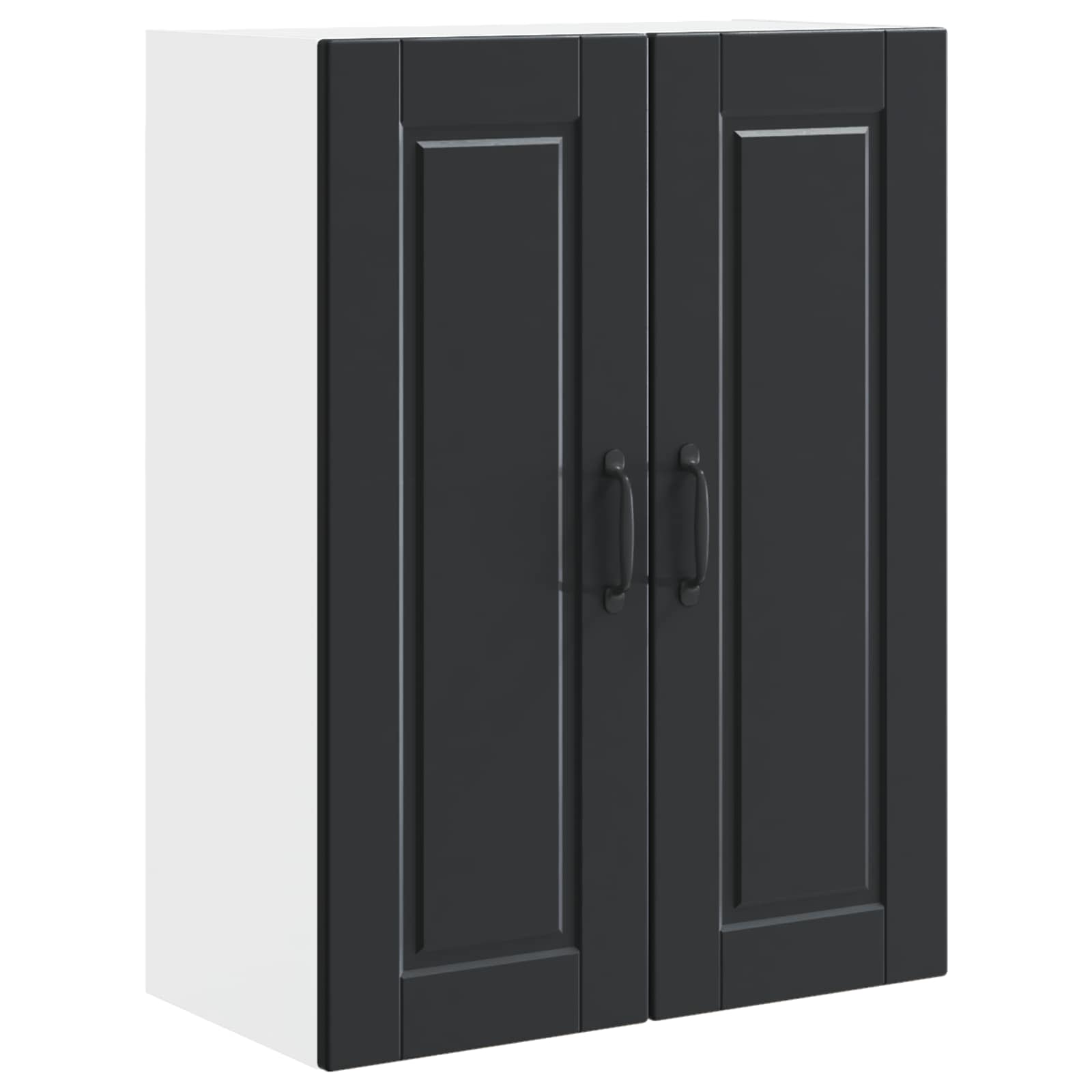 Wandschrank PORTO Schwarz 60 x 31 x 80 cm Holzwerkstoff