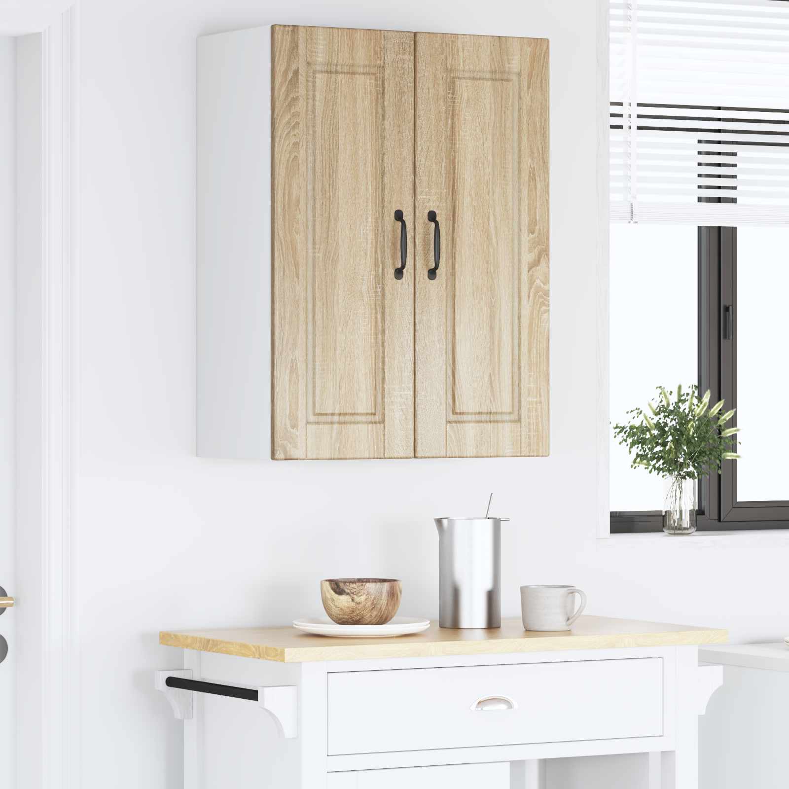 Wandschrank PORTO Sonoma-Eiche 60 x 31 x 80 cm Holzwerkstoff