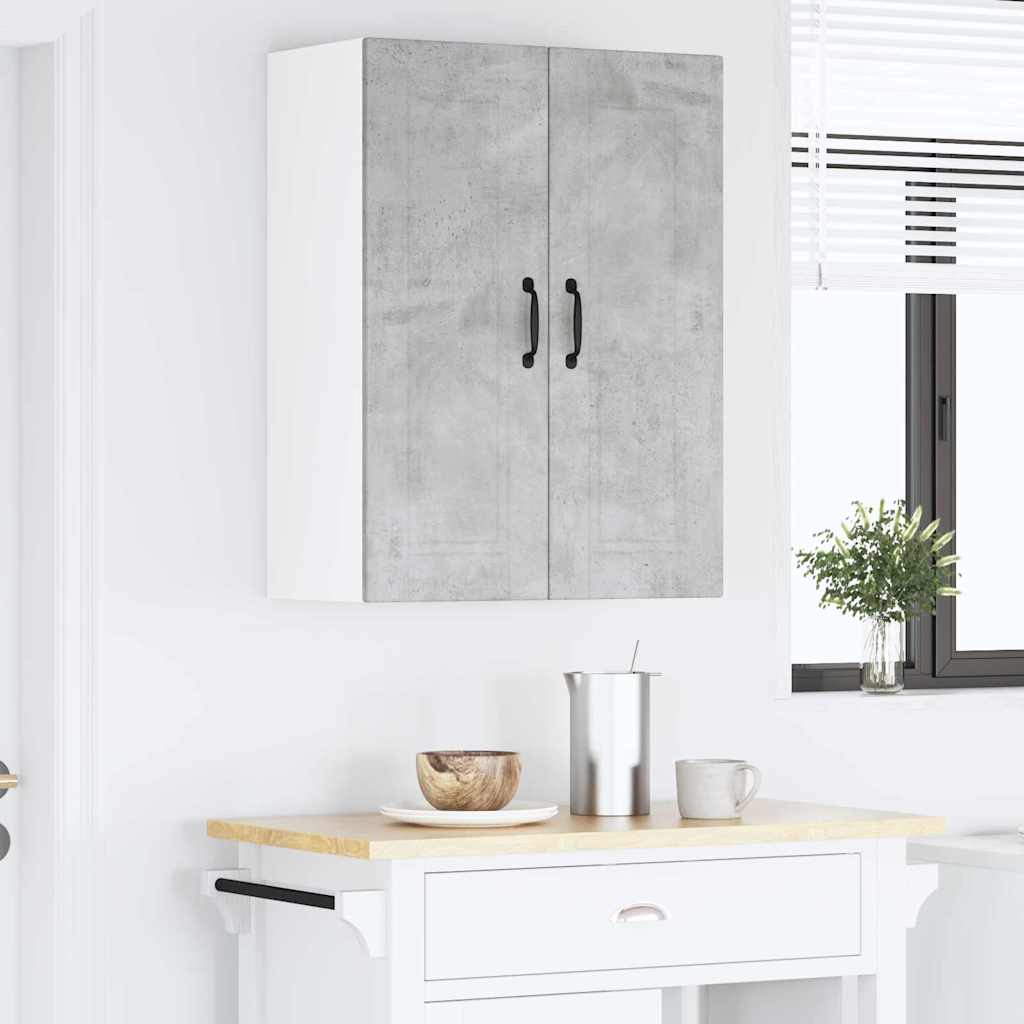 Küchenwandschrank Beton Grau 60 x 31 x 80 cm Holzwerkstoff