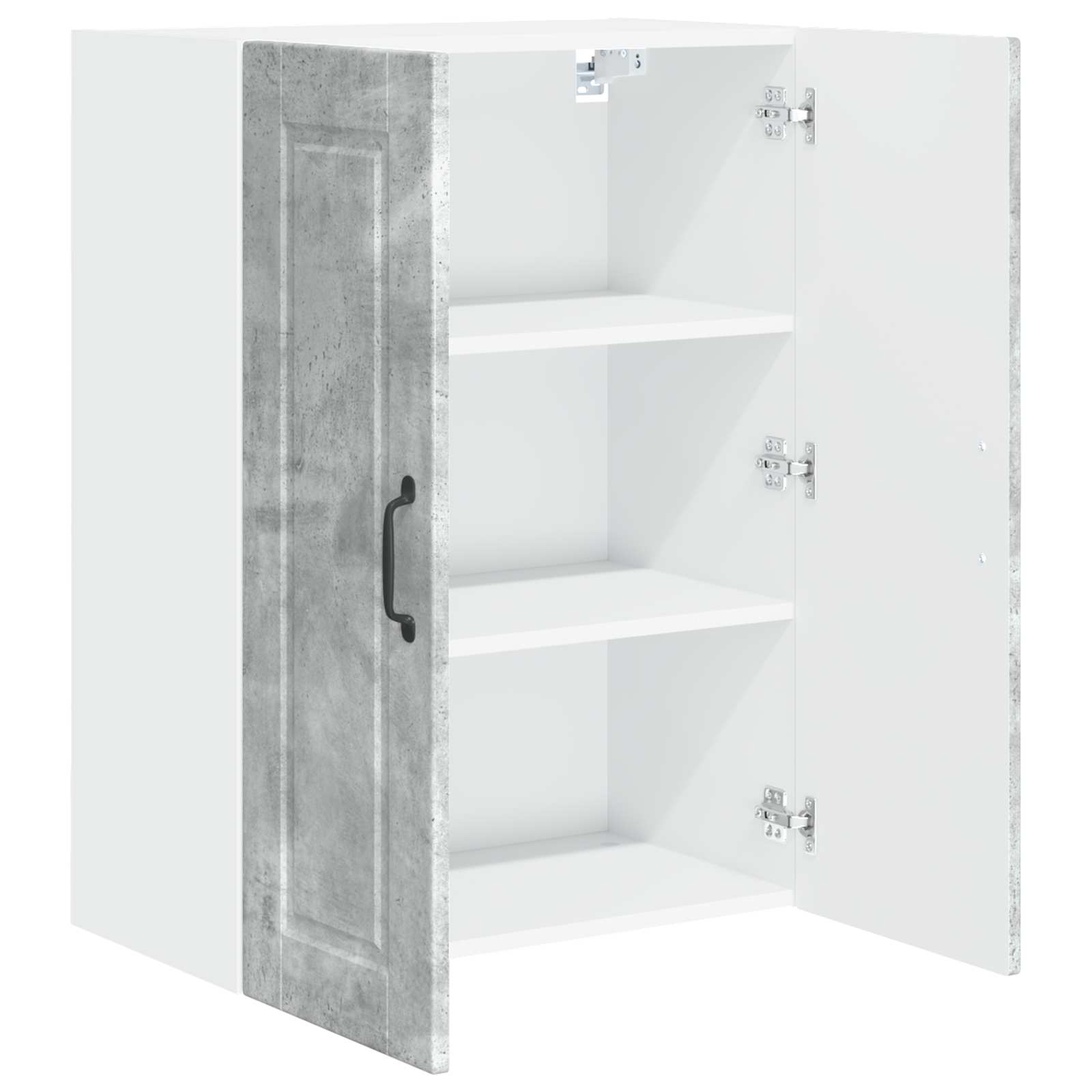 Wandschrank PORTO Beton Grau 60 x 31 x 80 cm Holzwerkstoff