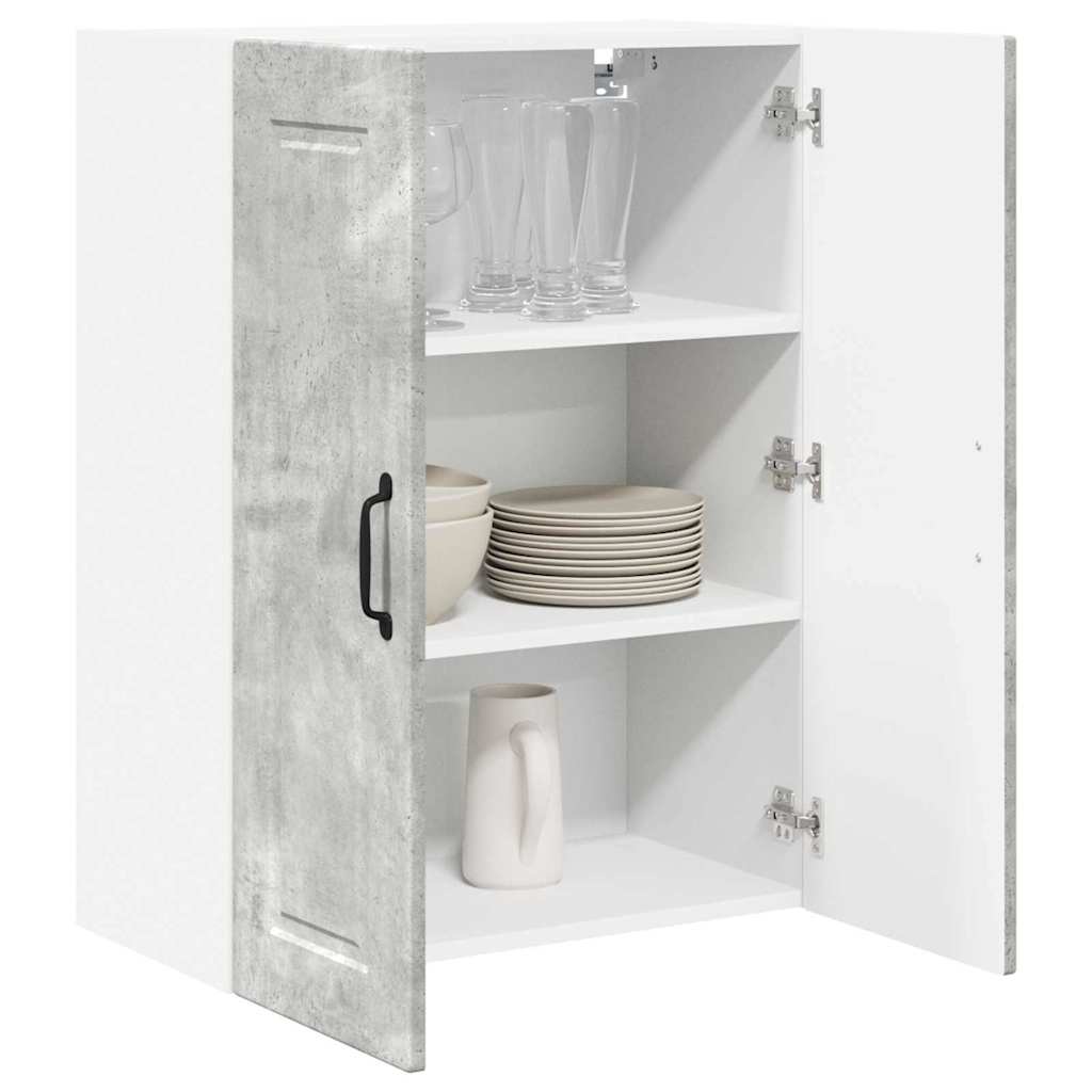 Küchenwandschrank Beton Grau 60 x 31 x 80 cm Holzwerkstoff