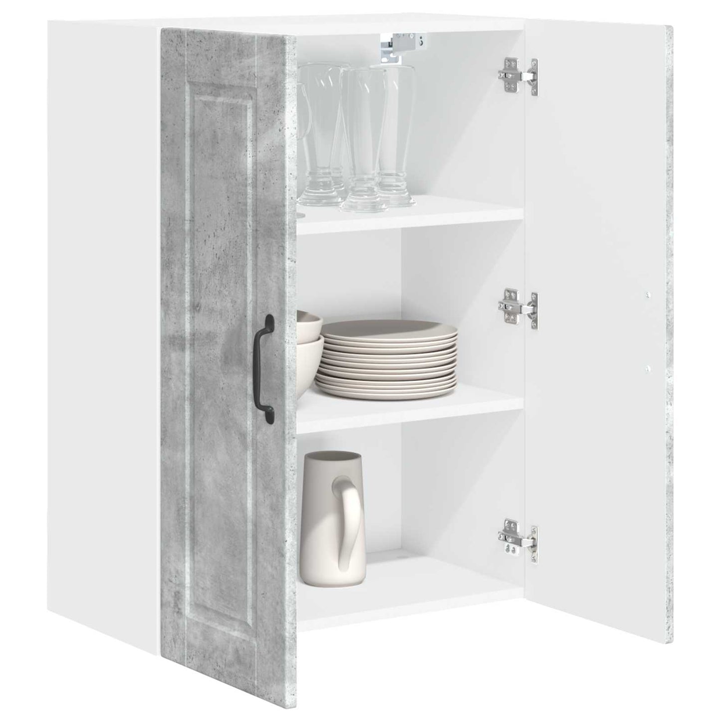 Wandschrank PORTO Beton Grau 60 x 31 x 80 cm Holzwerkstoff