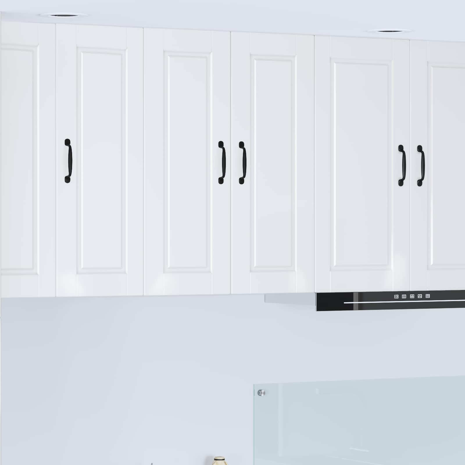 Wandschrank PORTO Hochglanz Weiß 60 x 31 x 80 cm Holzwerkstoff