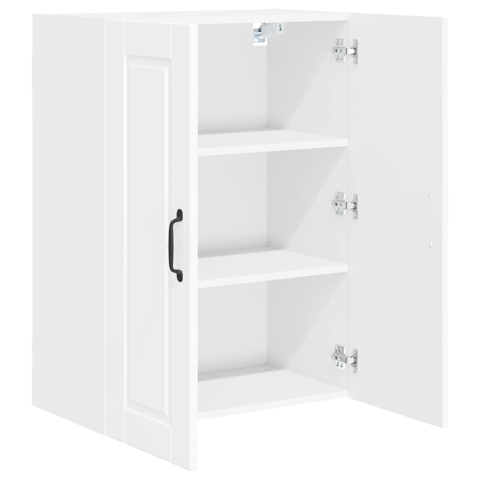 Wandschrank PORTO Hochglanz Weiß 60 x 31 x 80 cm Holzwerkstoff