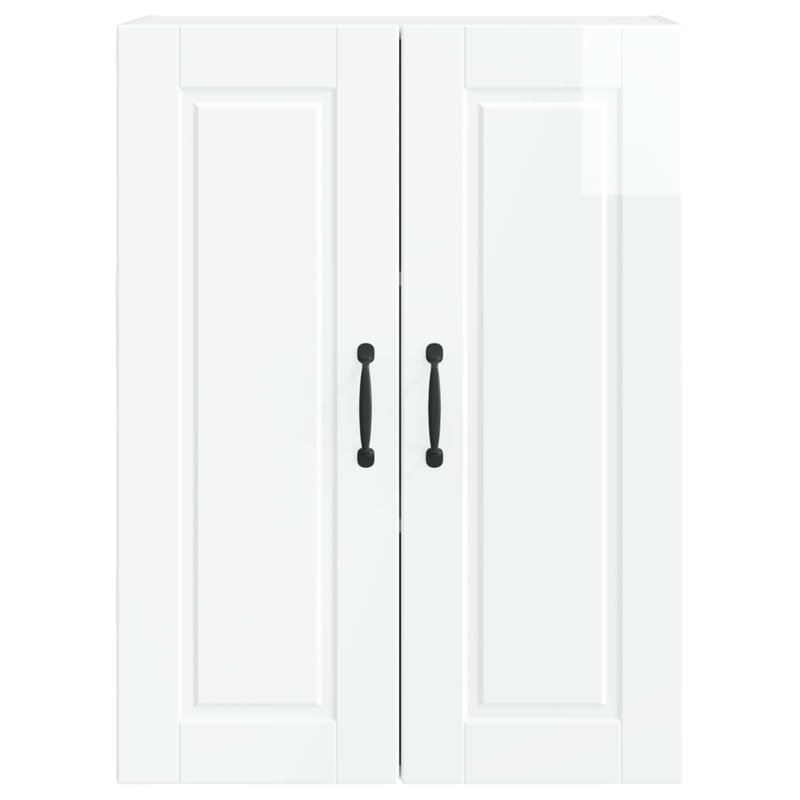 Wandschrank PORTO Hochglanz Weiß 60 x 31 x 80 cm Holzwerkstoff