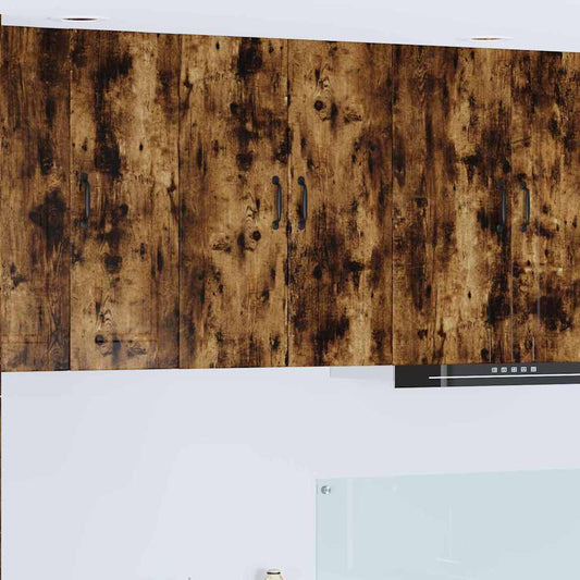 Küchenwandschrank mit Regal Geräucherte Eiche 60 x 31 x 80 cm
