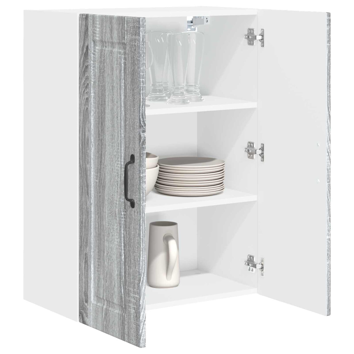 Wandschrank PORTO Graues Sonoma 60 x 31 x 80 cm Holzwerkstoff