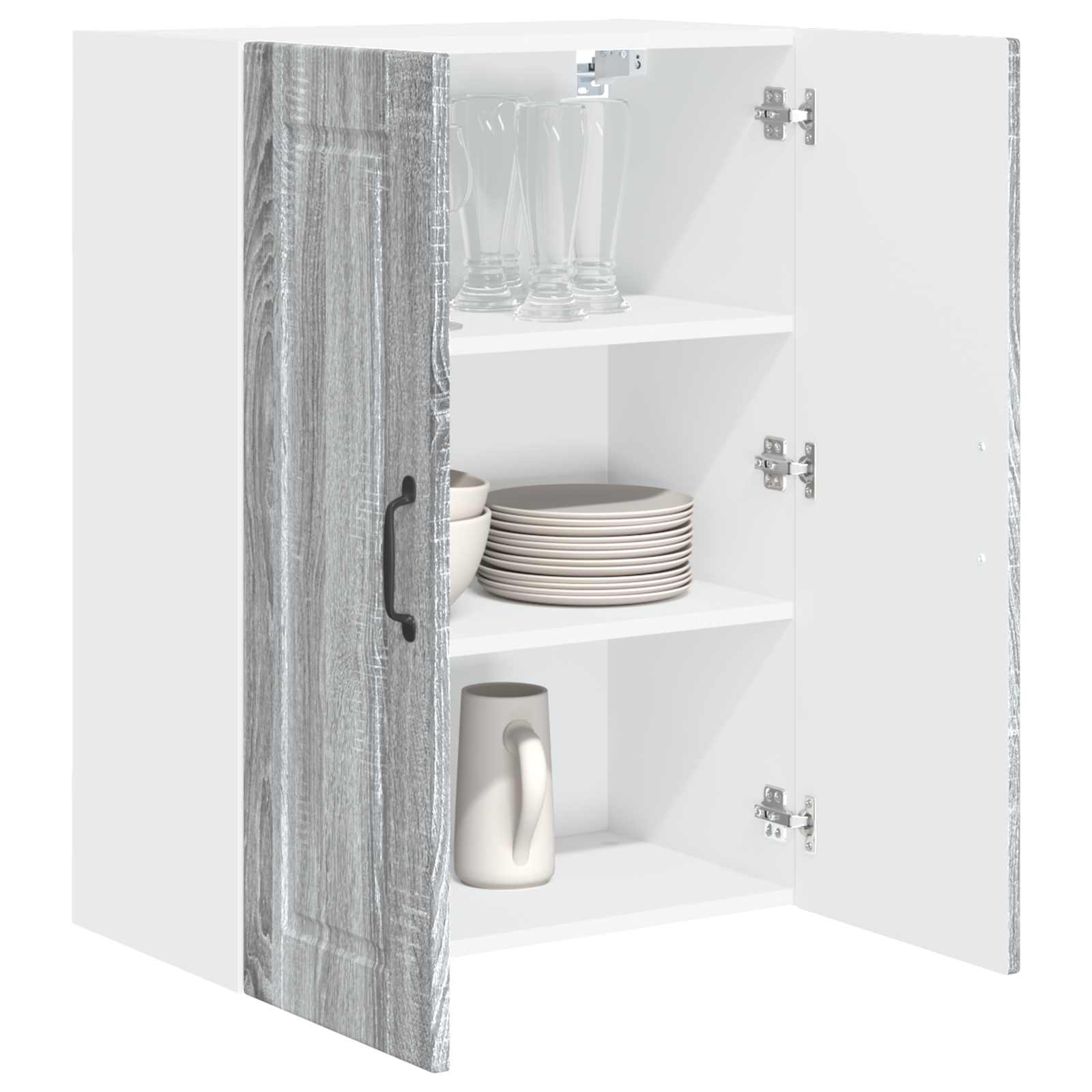 Wandschrank PORTO Graues Sonoma 60 x 31 x 80 cm Holzwerkstoff