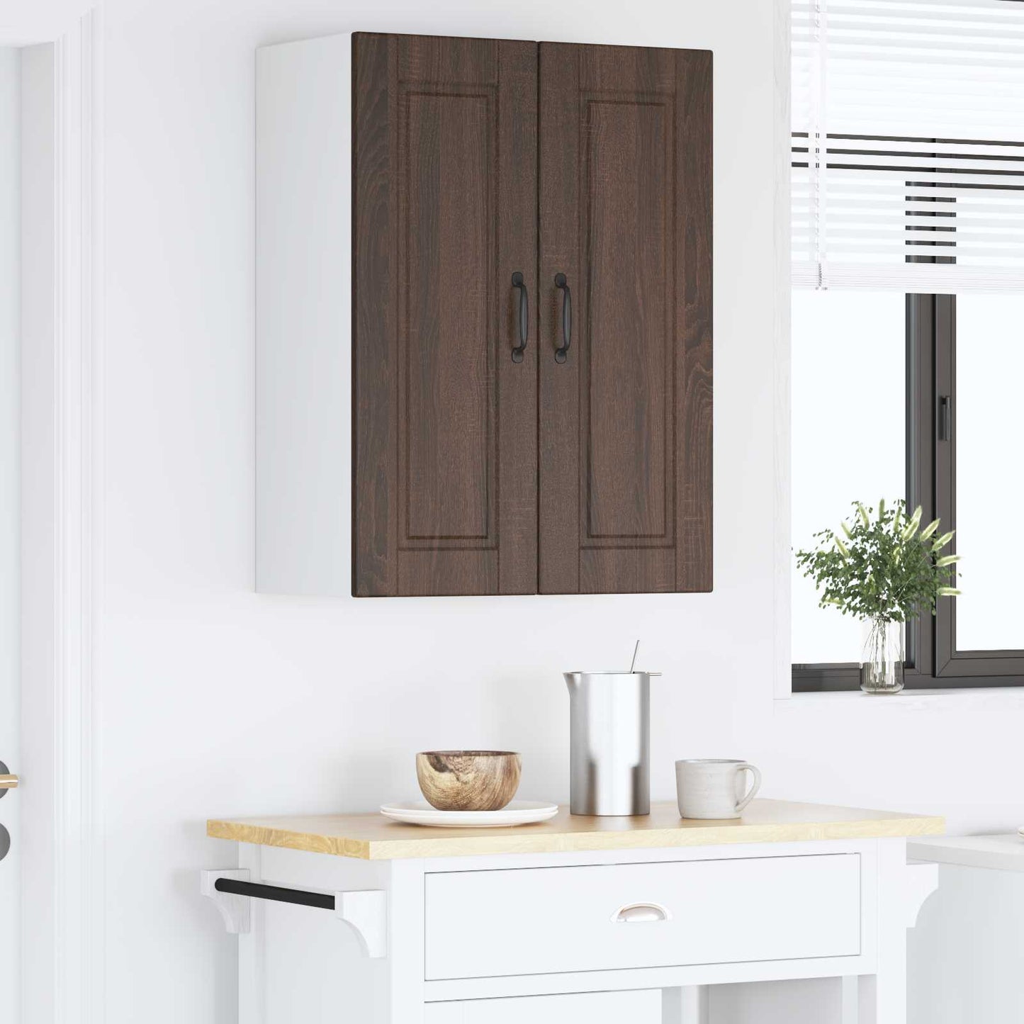 Wandschrank PORTO Braun Eichen-Optik 60 x 31 x 80 cm