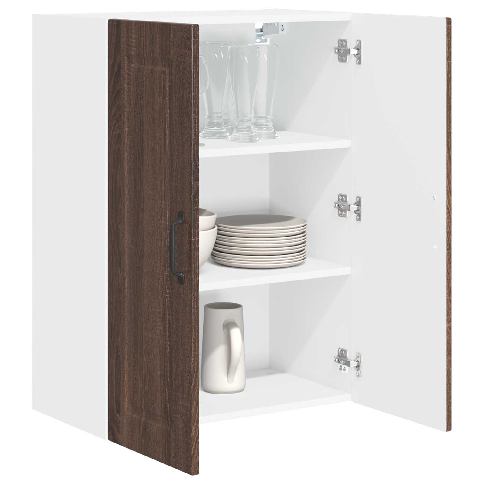 Wandschrank PORTO Braun Eichen-Optik 60 x 31 x 80 cm