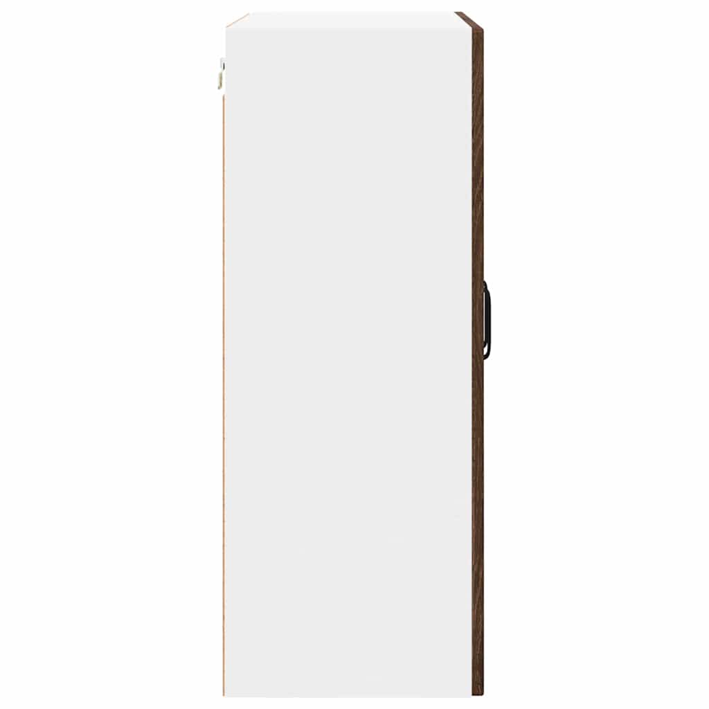 Küchenwandschrank mit Regal Braun Eichen-Optik 60 x 31 x 80 cm