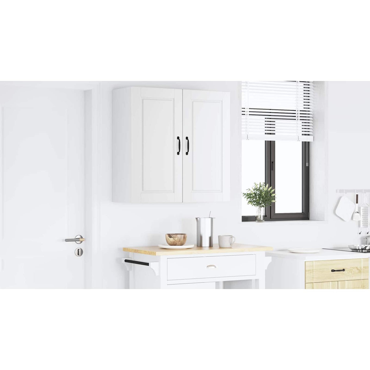 Wandschrank PORTO Weiß 80 x 31 x 80 cm Holzwerkstoff