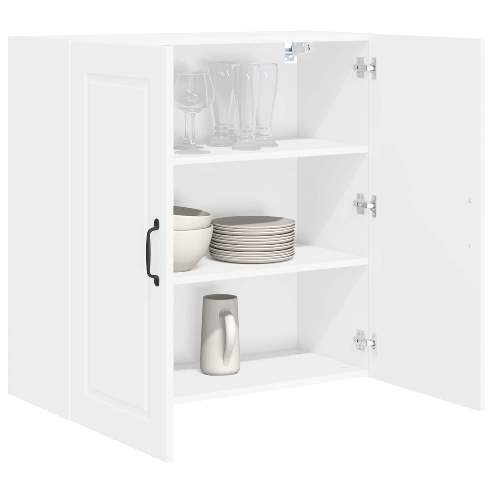 Wandschrank PORTO Weiß 80 x 31 x 80 cm Holzwerkstoff
