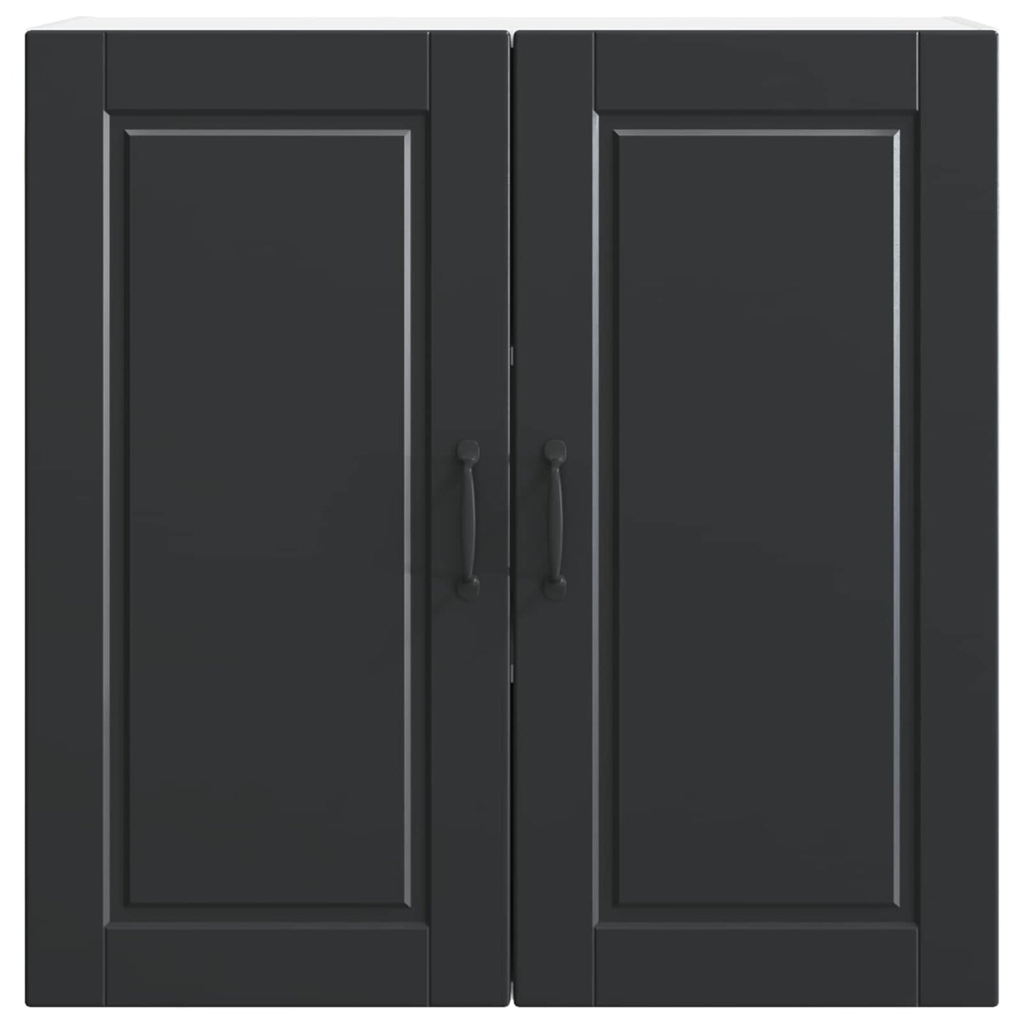 Wandschrank PORTO Schwarz 80 x 31 x 80 cm Holzwerkstoff