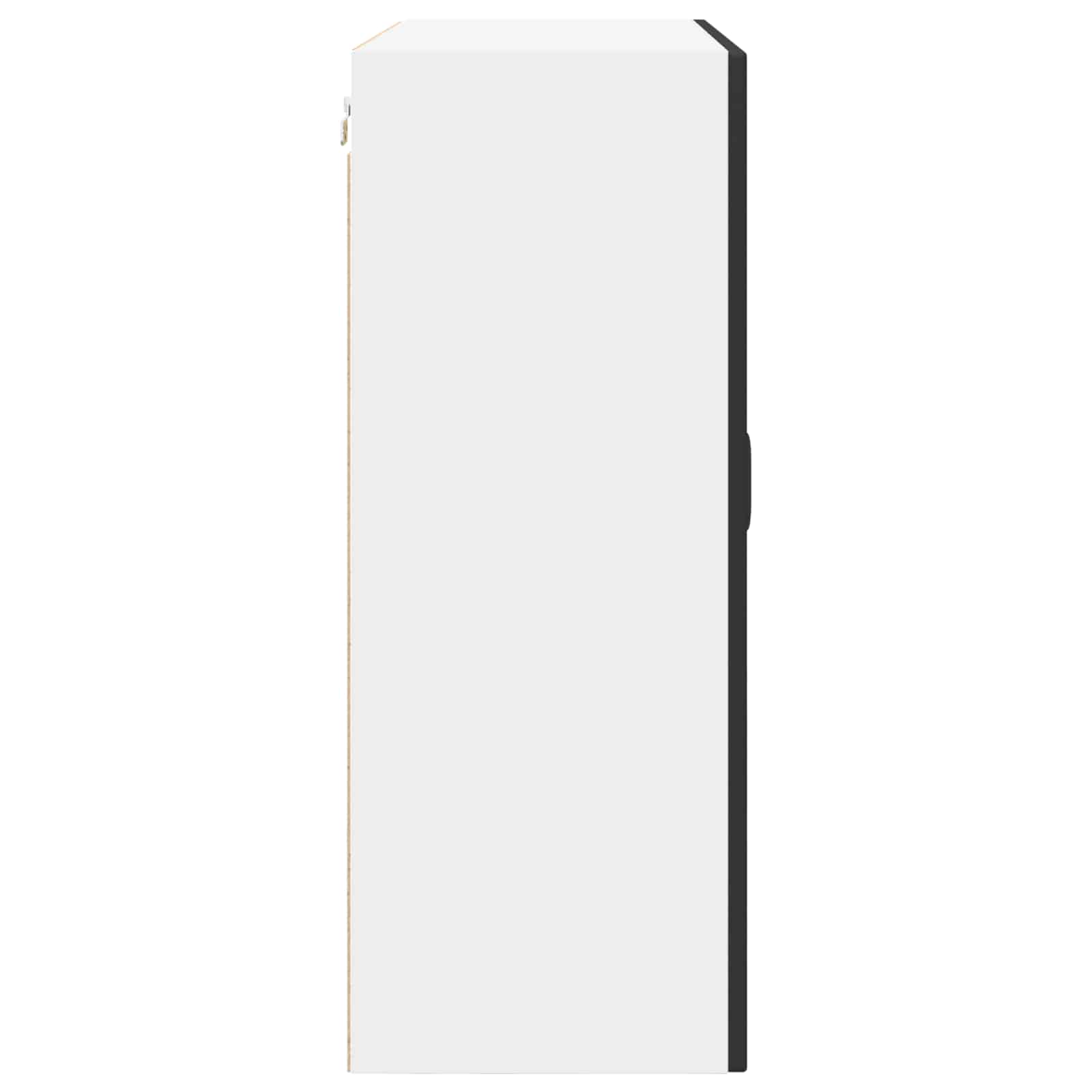 Wandschrank PORTO Schwarz 80 x 31 x 80 cm Holzwerkstoff