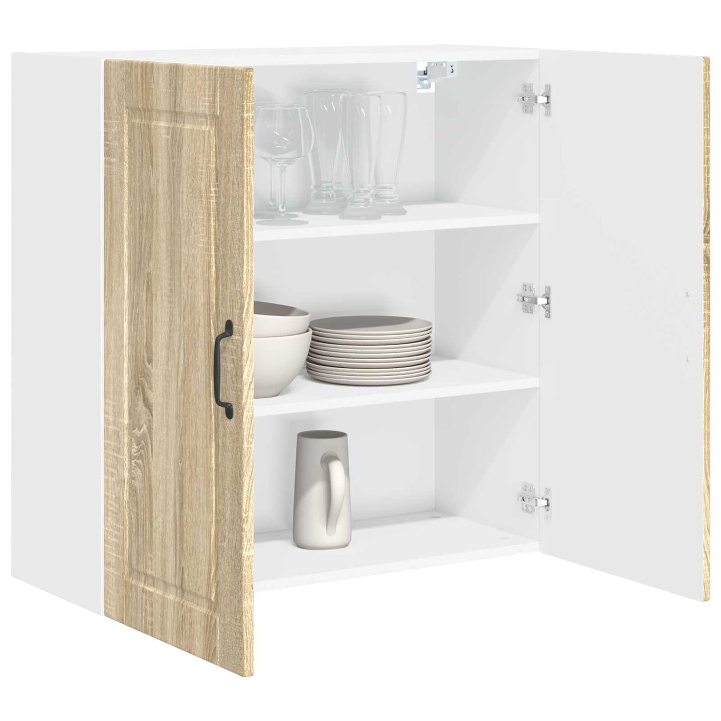 Wandschrank PORTO Sonoma-Eiche 80 x 31 x 80 cm Holzwerkstoff