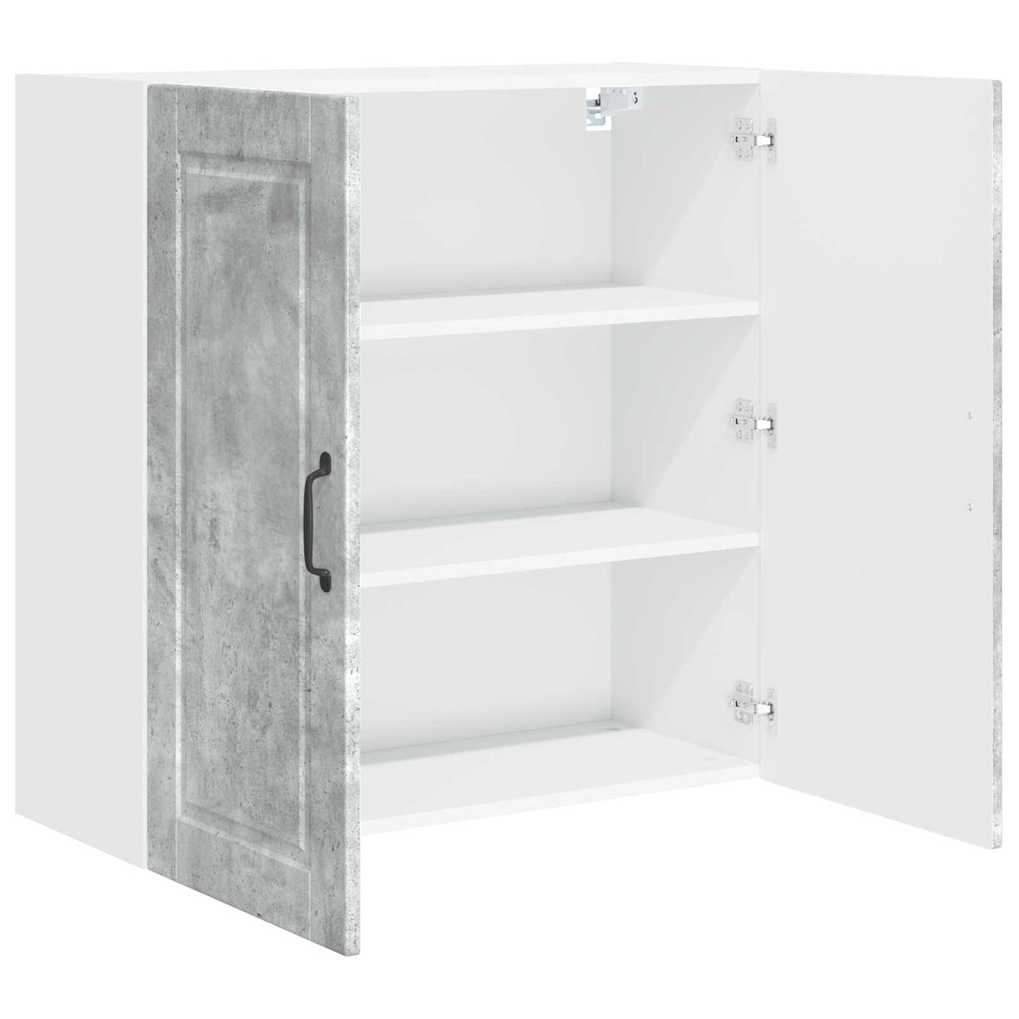 Wandschrank PORTO Beton Grau 80 x 31 x 80 cm Holzwerkstoff