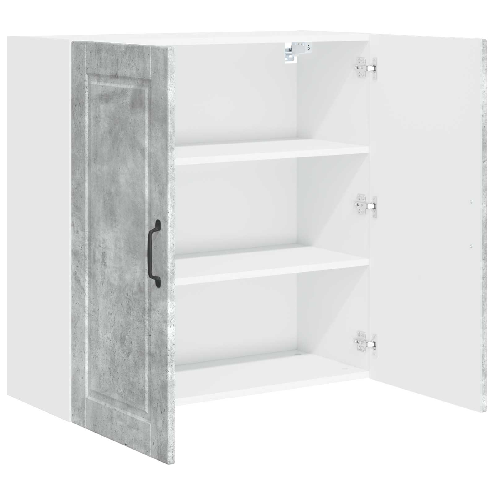 Wandschrank PORTO Beton Grau 80 x 31 x 80 cm Holzwerkstoff
