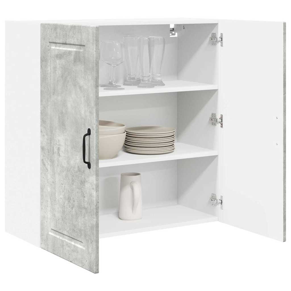 Küchenwandschrank Beton Grau 80 x 31 x 80 cm Holzwerkstoff