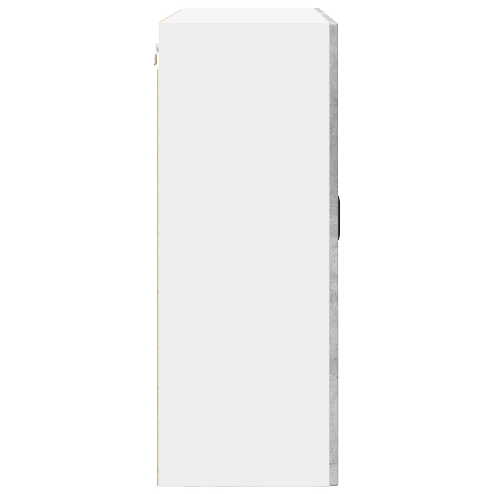 Wandschrank PORTO Beton Grau 80 x 31 x 80 cm Holzwerkstoff