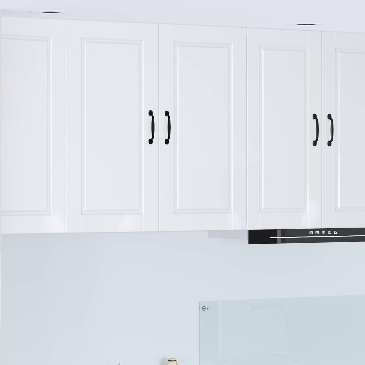 Wandschrank PORTO Hochglanz Weiß 80 x 31 x 80 cm Holzwerkstoff