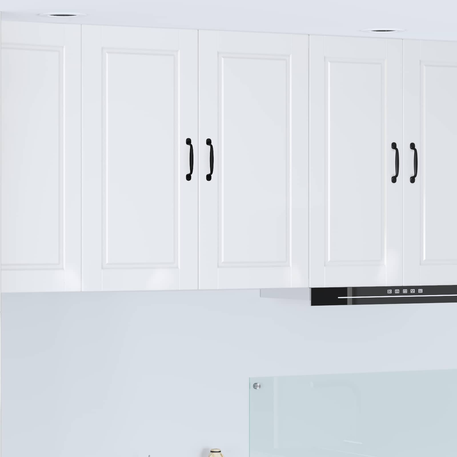 Wandschrank PORTO Hochglanz Weiß 80 x 31 x 80 cm Holzwerkstoff