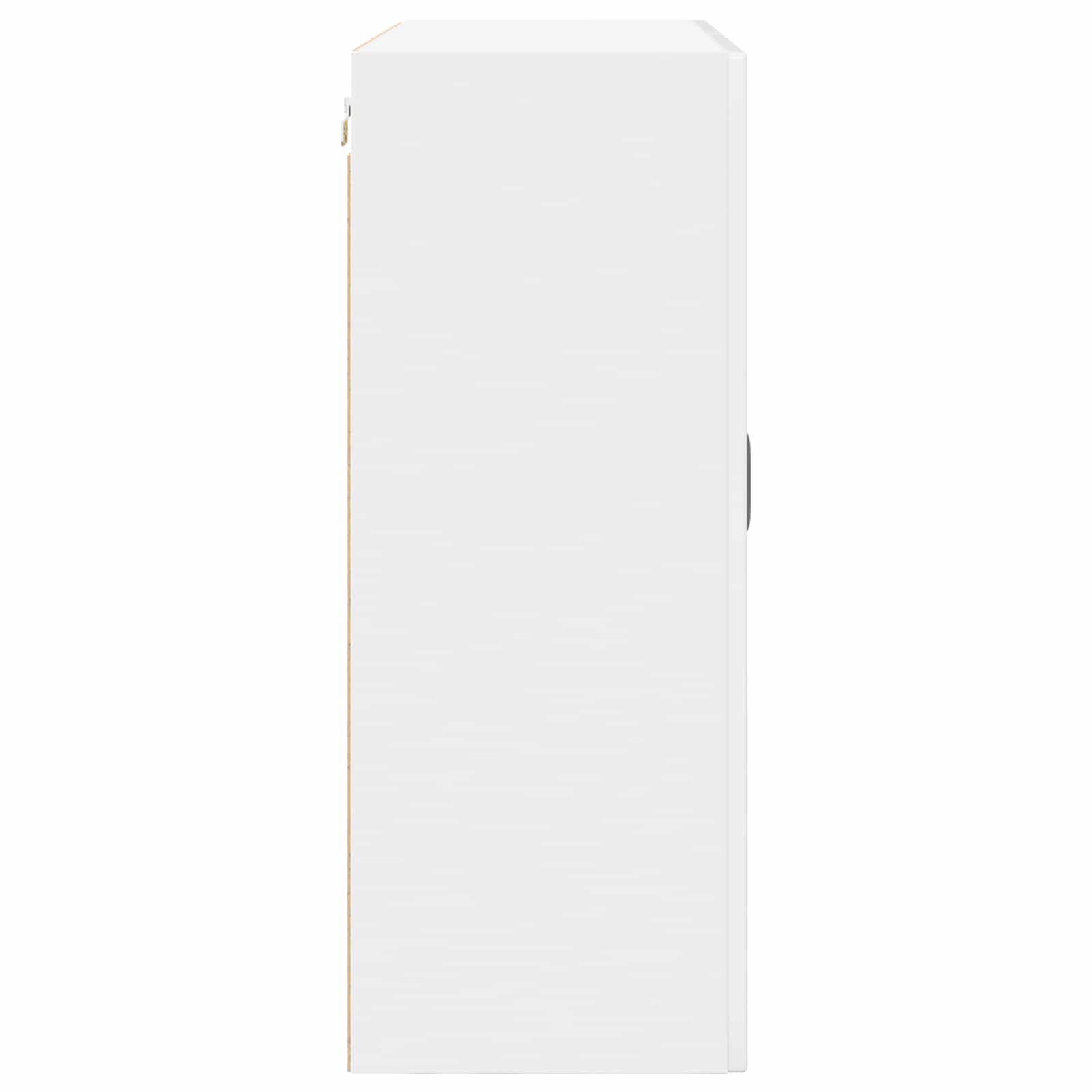Wandschrank PORTO Hochglanz Weiß 80 x 31 x 80 cm Holzwerkstoff