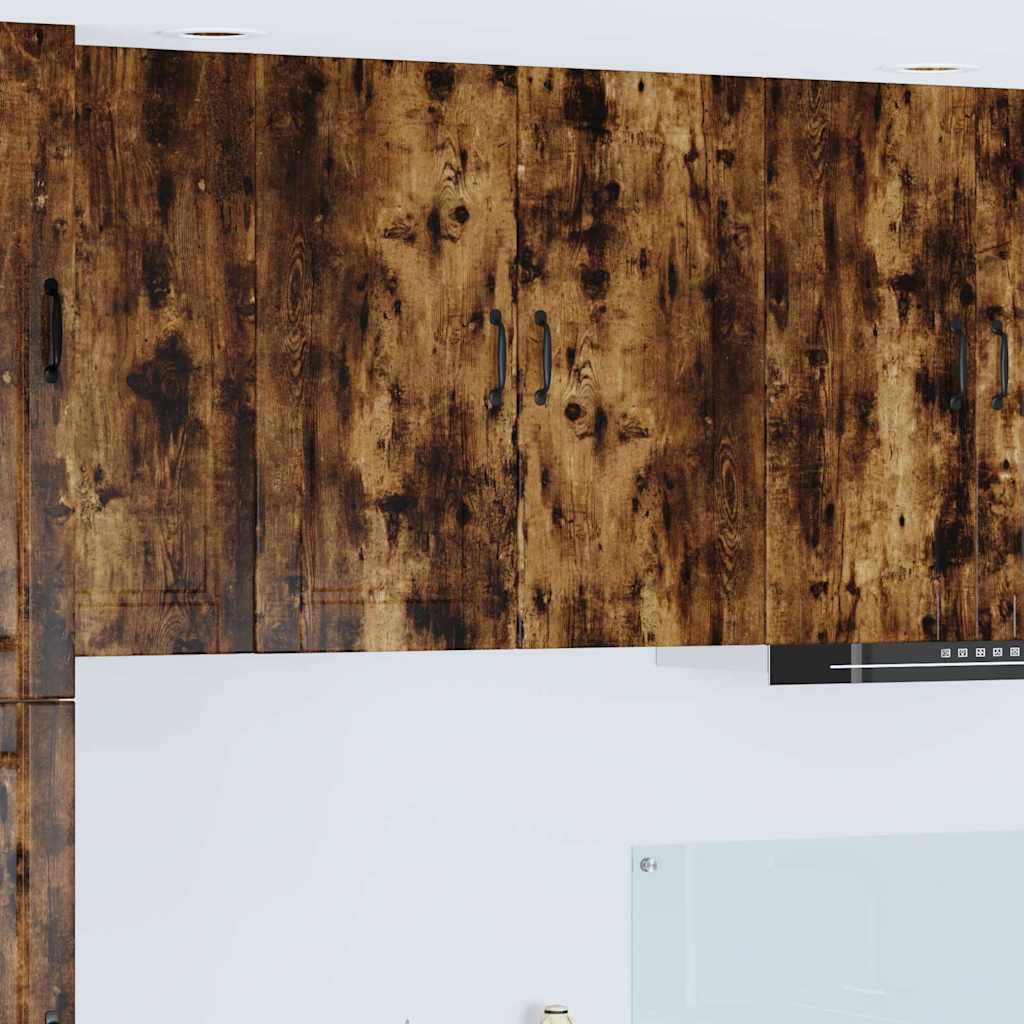 Küchenwandschrank mit Regal Geräucherte Eiche 80 x 31 x 80 cm