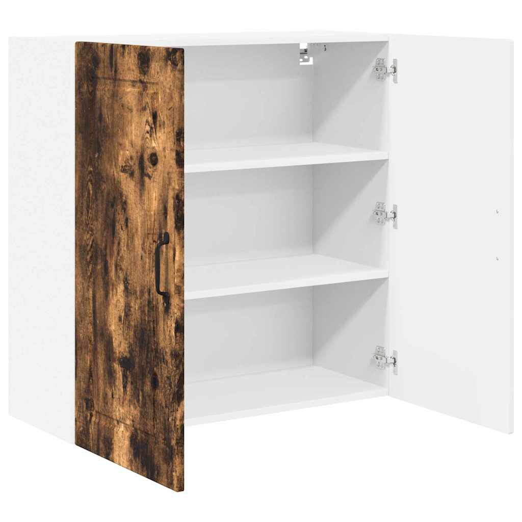 Küchenwandschrank mit Regal Geräucherte Eiche 80 x 31 x 80 cm