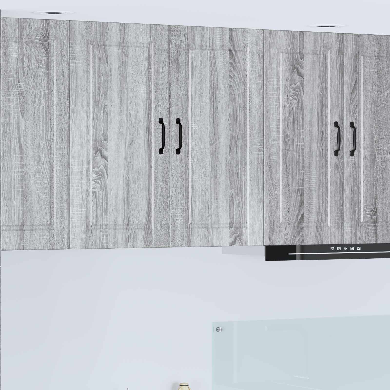 Wandschrank PORTO Graues Sonoma 80 x 31 x 80 cm Holzwerkstoff