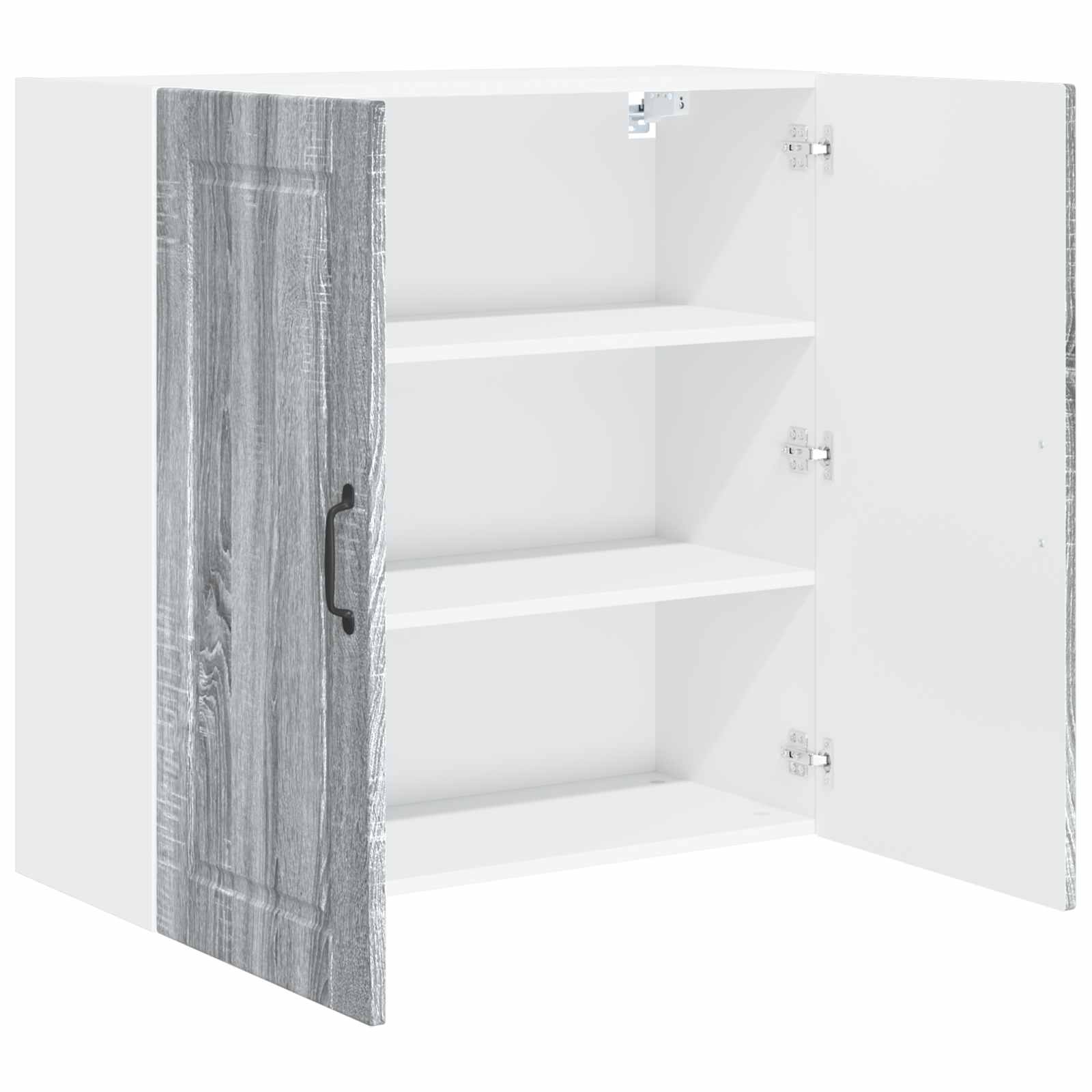 Wandschrank PORTO Graues Sonoma 80 x 31 x 80 cm Holzwerkstoff