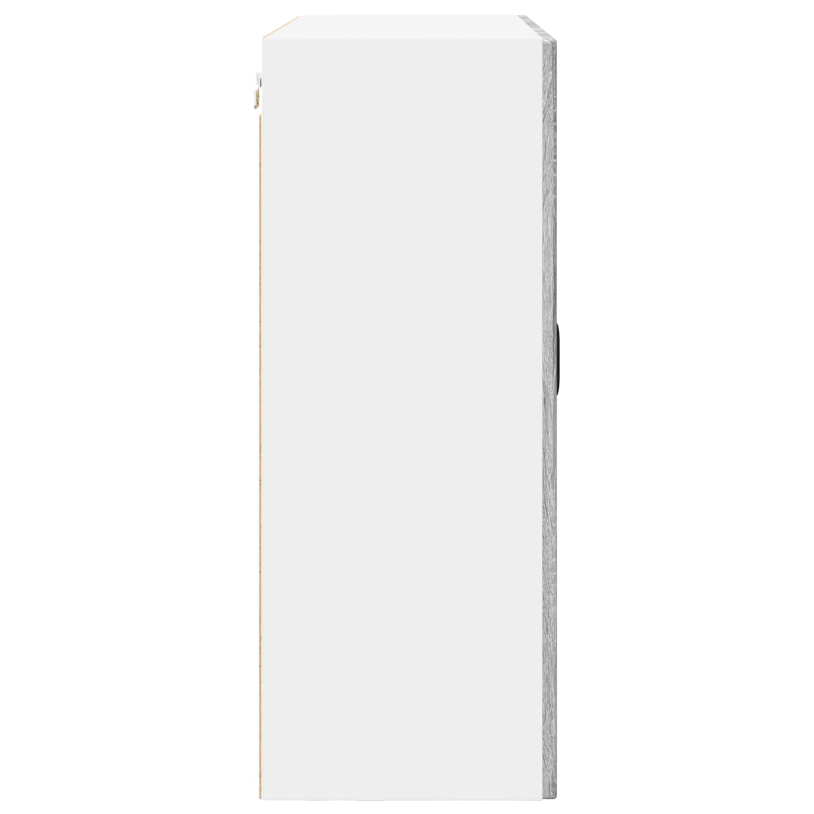 Wandschrank PORTO Graues Sonoma 80 x 31 x 80 cm Holzwerkstoff