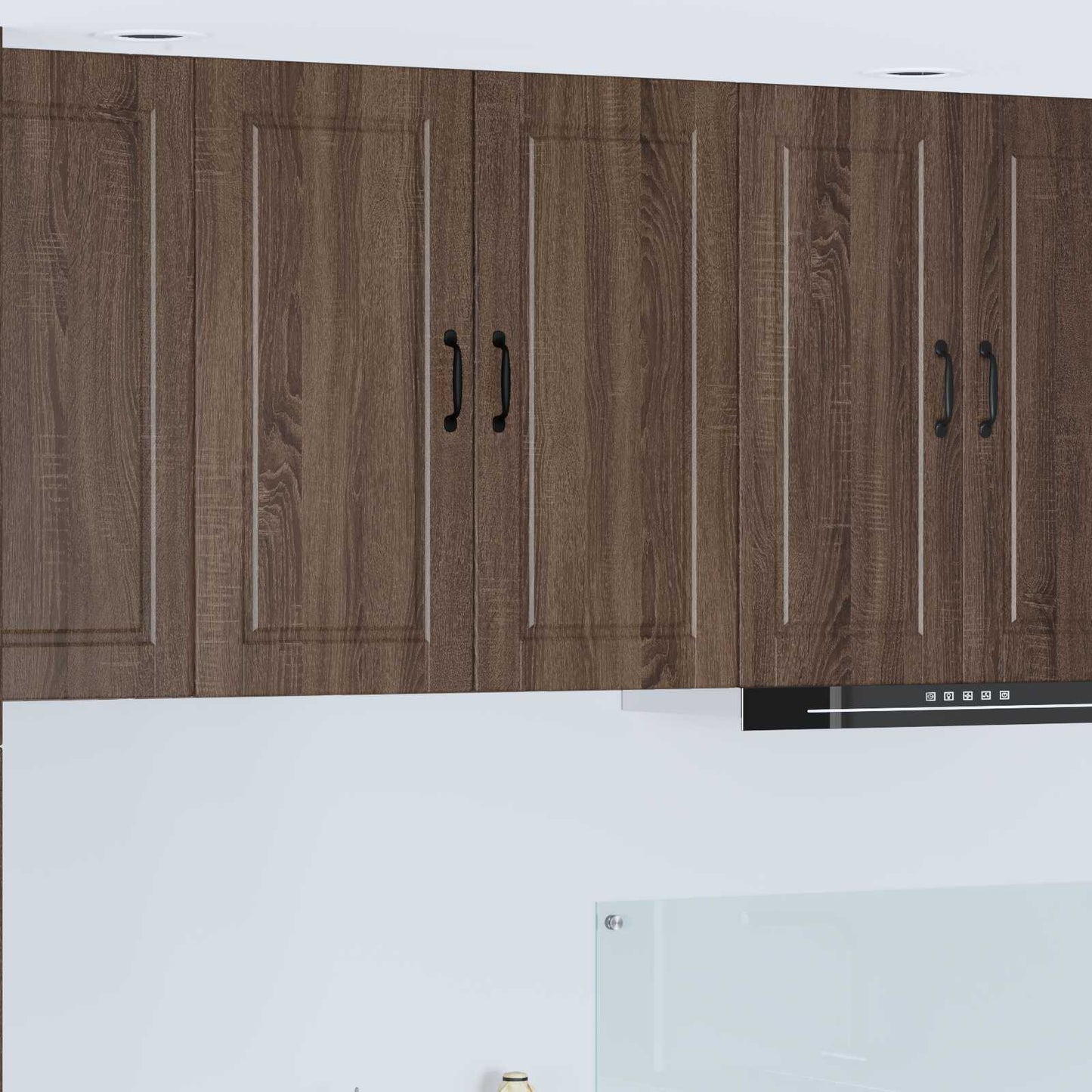 Wandschrank PORTO Braun Eichen-Optik 80 x 31 x 80 cm
